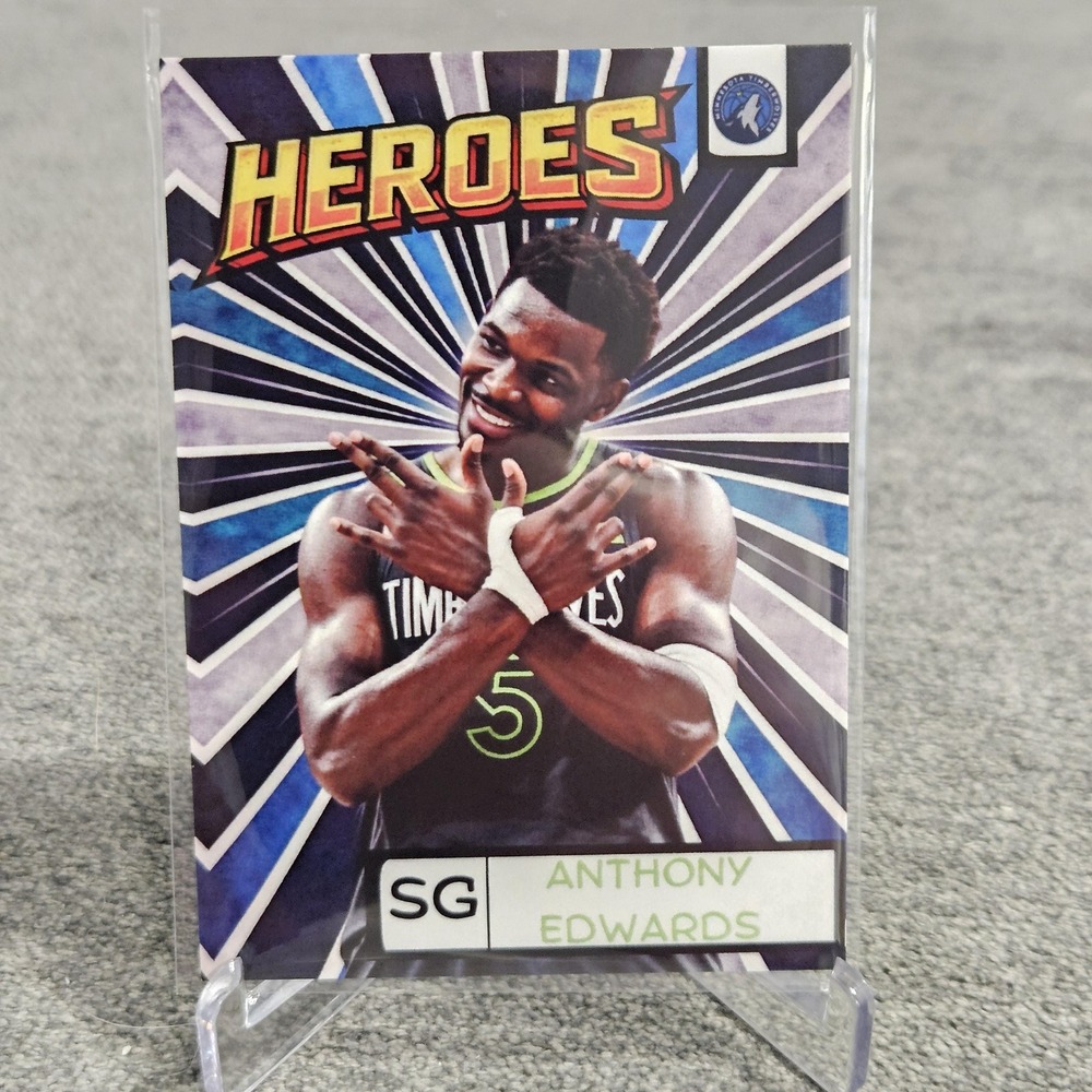 Anthony Edwards CUSTOM Heroes Card